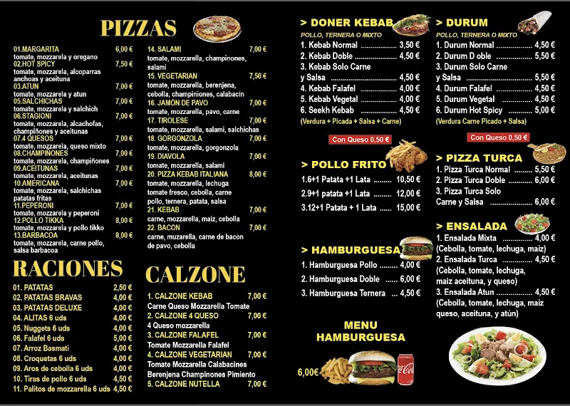 Hot spicy gril. KEBAB Y PIZZA
