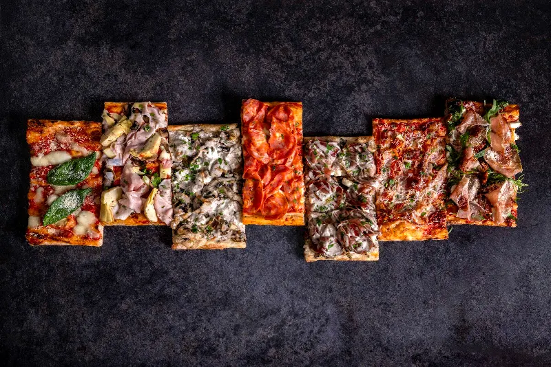 Boccone Giorgio - Pizza romana al corte y Focaccia rellena